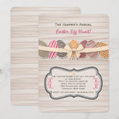 Uitnodiging voor paaseieren (Voorkant / Achterkant)