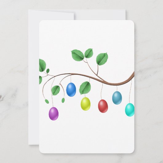 Uitnodiging voor paaseieren (Achterkant)