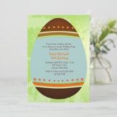 Uitnodiging voor Paaseieren van Birthday (Staand voorkant)