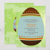 Uitnodiging voor Paaseieren van Birthday (Voorkant / Achterkant)