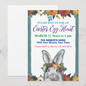 Uitnodiging voor Paaseieren zoeken (Voorkant / Achterkant)