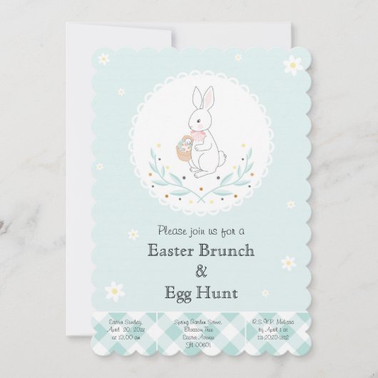 Uitnodiging voor Paasejacht-stuntpartij (Voorkant)