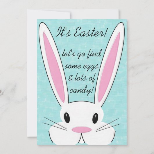 Uitnodiging voor Paasejacht-stuntpartij (Voorkant)