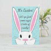 Uitnodiging voor Paasejacht-stuntpartij (Staand voorkant)