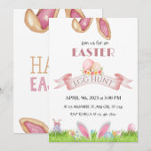 Uitnodiging voor Paasejacht-stuntpartij (Voorkant / Achterkant)