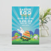 Uitnodiging voor paasfeest (Staand voorkant)