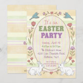 Uitnodiging voor paasfeest (Voorkant / Achterkant)