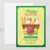 Uitnodiging voor paasfeest (Voorkant / Achterkant)