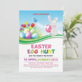Uitnodiging voor paasfeest (Staand voorkant)