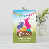 Uitnodiging voor paasfeest (Staand voorkant)