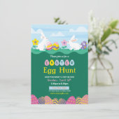 Uitnodiging voor paasfeest (Staand voorkant)