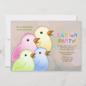 Uitnodiging voor paasfeest bij de zieke familie (Voorkant)