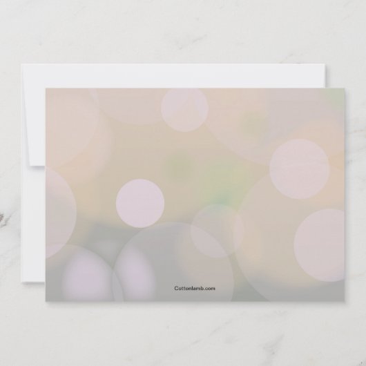 Uitnodiging voor paasfeest bij de zieke familie (Achterkant)