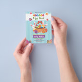 Uitnodiging voor paasfeest flyer (Hand)