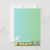 Uitnodiging voor paasgroene eierjacht (Achterkant)