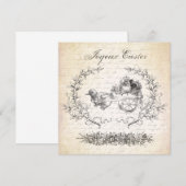 uitnodiging voor paaskippen (Voorkant / Achterkant)