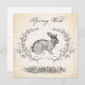  uitnodiging voor paaskonijnen (Voorkant / Achterkant)