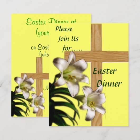 Uitnodiging voor paasmakerij - Religie (Voorkant / Achterkant)