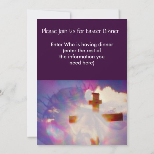 Uitnodiging voor paasmakerij - Religie (Achterkant)