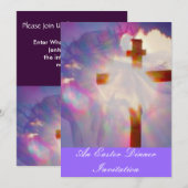 Uitnodiging voor paasmakerij - Religie (Voorkant / Achterkant)