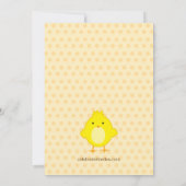 Uitnodiging voor paasmandje voor paasmakerij (Achterkant)