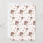 Uitnodiging voor paddenstoelBaby shower | Sage Gre (Achterkant)