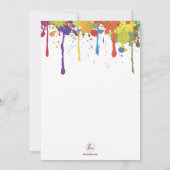 Uitnodiging voor Paintball-kleuren (Achterkant)