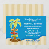 Uitnodiging voor palmboomggroep (Voorkant / Achterkant)