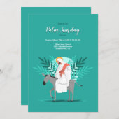 Uitnodiging voor Palmzondag (Voorkant / Achterkant)