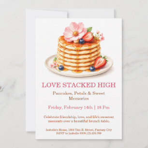 Uitnodiging voor Pancakes en Bloemen Brunch