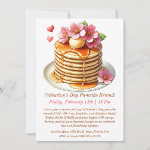 Uitnodiging voor Pancakes en Bloemen Brunch