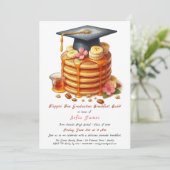 Uitnodiging voor Pancakes Graduation Party (Staand voorkant)