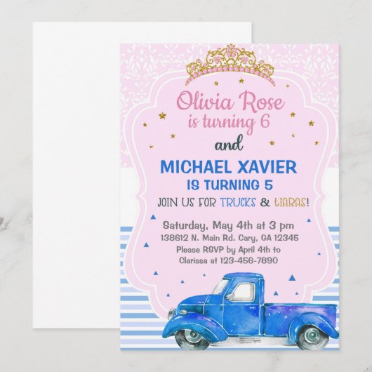 Uitnodiging voor panelen en transportwagens (Voorkant / Achterkant)