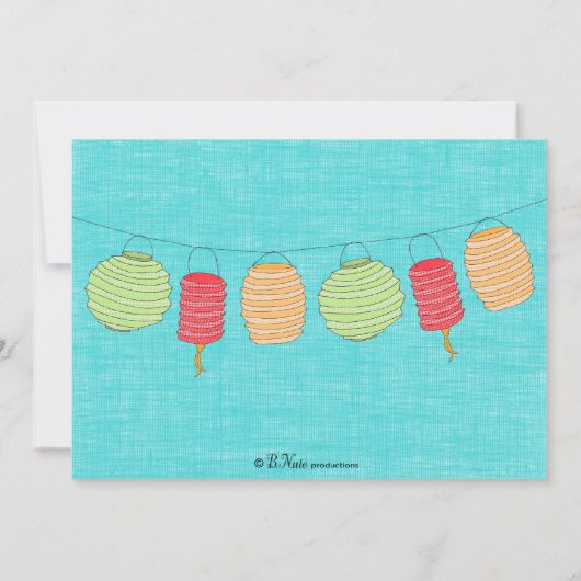 Uitnodiging voor papierlantaarn (Achterkant)