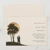 Uitnodiging voor paradise bruiloft (Voorkant / Achterkant)