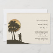 Uitnodiging voor paradise bruiloft (Voorkant)