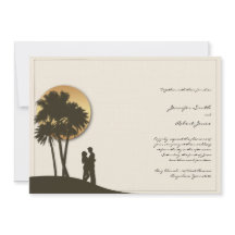 Uitnodiging voor paradise bruiloft