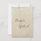 Uitnodiging voor parchment Sparkle (Voorkant)