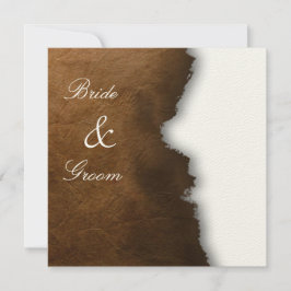 Uitnodiging voor parchment Wedding