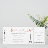 Uitnodiging voor Paris, Bruidsfeest Paris (Staand voorkant)