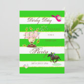 Uitnodiging voor partij bij Horse Racing Derby (Staand voorkant)