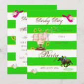 Uitnodiging voor partij bij Horse Racing Derby (Voorkant / Achterkant)