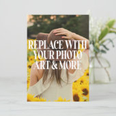 Uitnodiging voor partij of gebeurtenis (Staand voorkant)