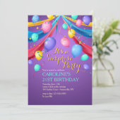 Uitnodiging voor partijballonnen (Staand voorkant)