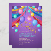 Uitnodiging voor partijballonnen (Voorkant / Achterkant)