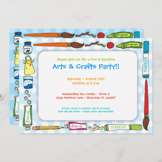 Uitnodiging voor partijen in de kunstsector (Voorkant / Achterkant)