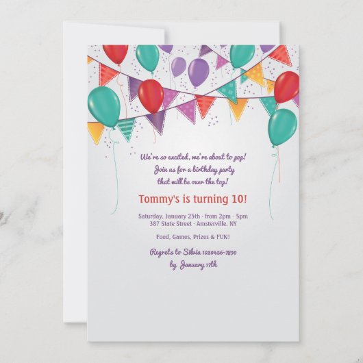 Uitnodiging voor partijverklaringen (Voorkant)