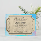 Uitnodiging voor partytickets (Staand voorkant)