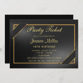 Uitnodiging voor partytickets (Voorkant / Achterkant)