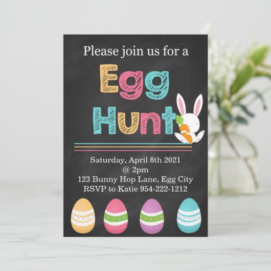 Uitnodiging voor Pasen (Staand voorkant)